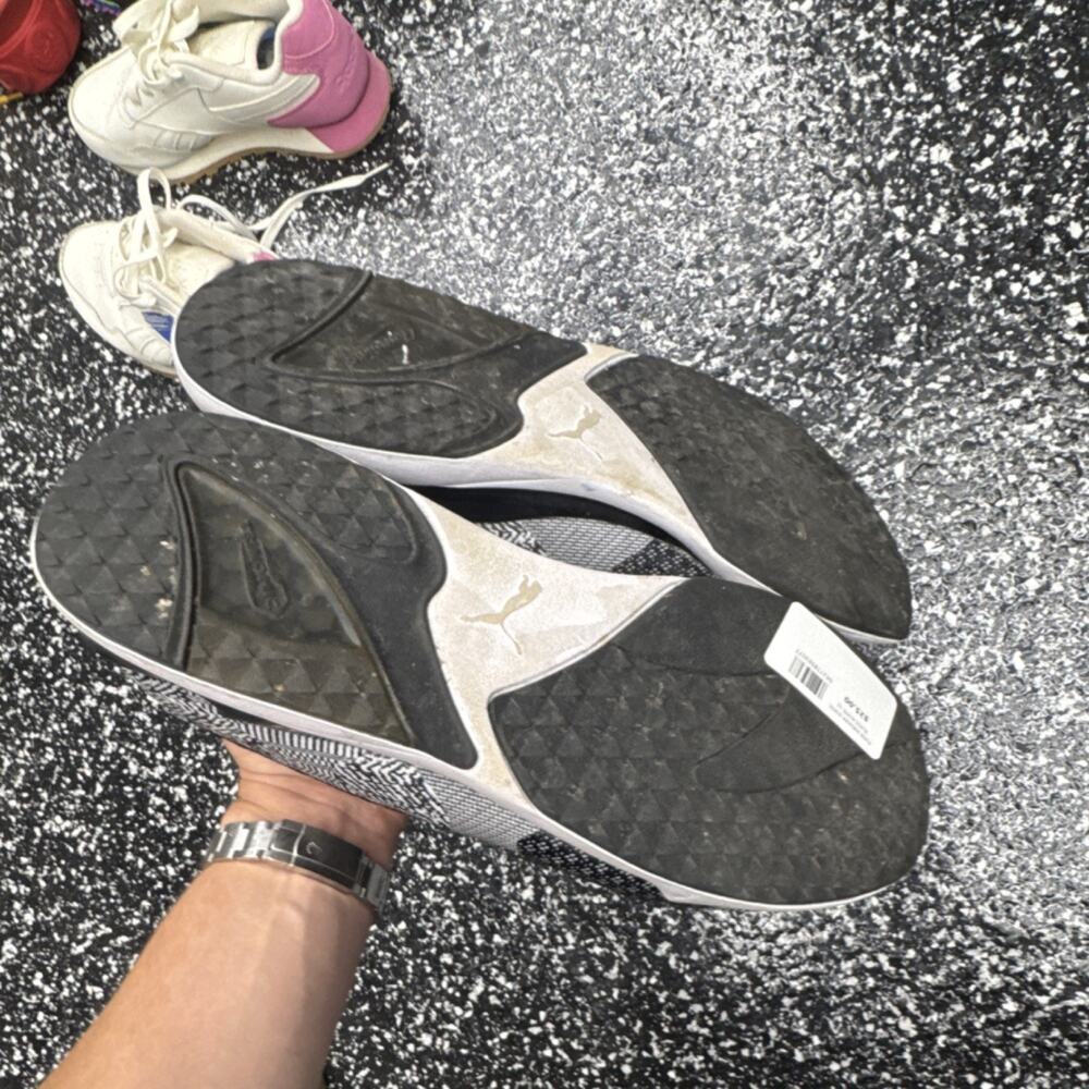 PUMA XC 500 White Black Herringbone Men's Athletic Sneakers 360106-01 - Picture 5 of 6